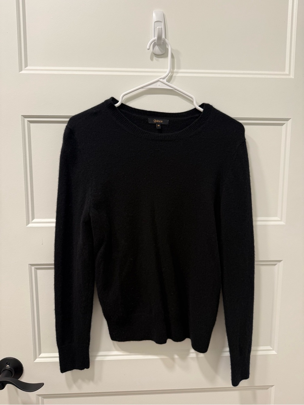 Quince Black Cashmere Sweater